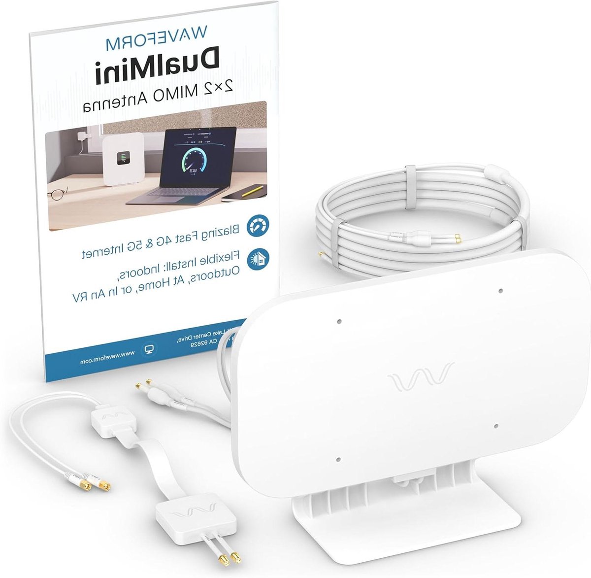 Externe Antenne Kit - Signaal Versterker - Mobiel Internet - Omnidirectioneel Ontwerp - 2x2 MIMO - Zilver