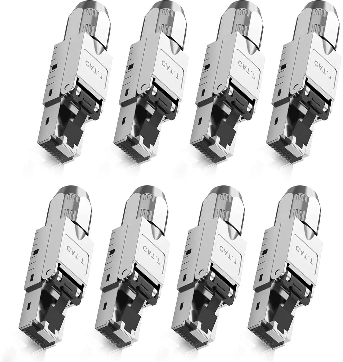 Netwerkstekker RJ45 - Ethernet Connector - Netwerk Installatie - Gereedschapsloos Monteren - Cat 7 - Metaal