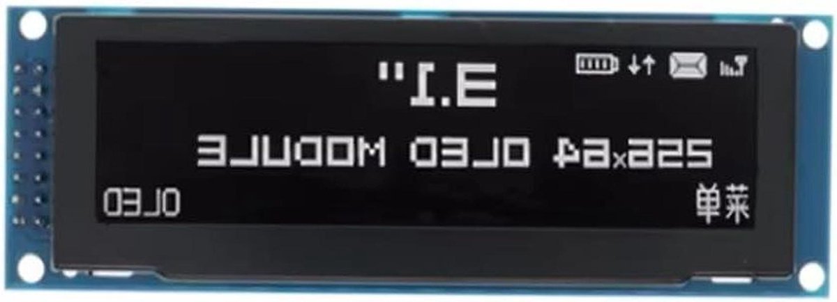 OLED Display Module - Grafisch LCD - Data Weergeven - SSD1322 Driver - 312 Inch - Transparant