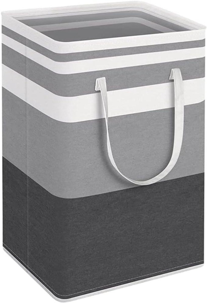 Stoffen Wasmand - Opbergzak - Huishoudelijk Organiseren - Opvouwbaar Ontwerp - 62 cm - Grijs