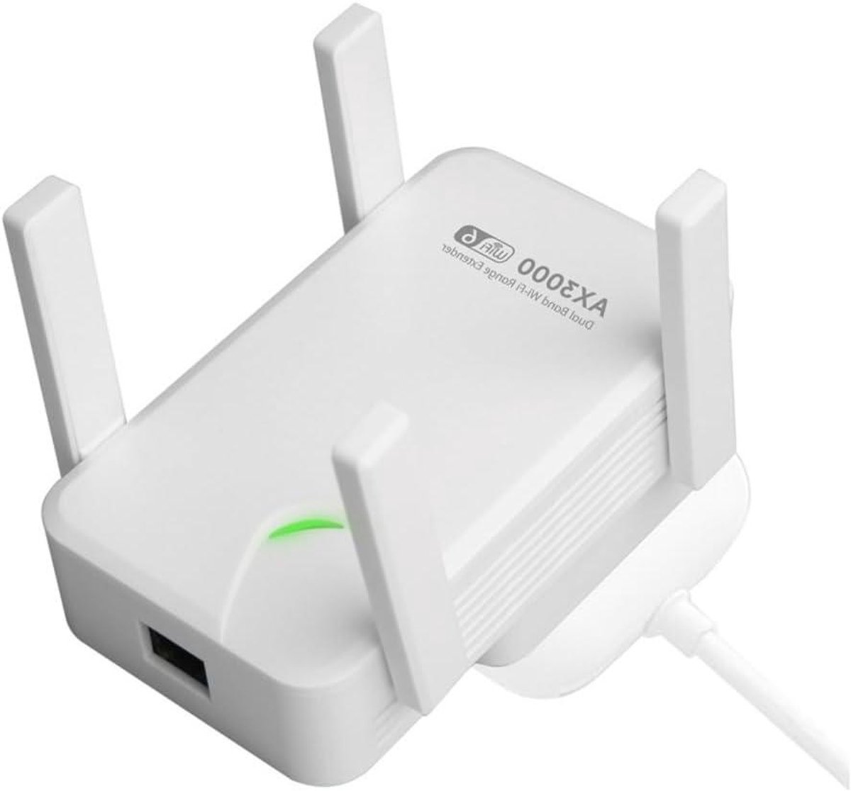 Wifi Versterker - Draadloze Repeater - Netwerk Uitbreiden - Dual Band AX3000 - EU Stekker - Wit