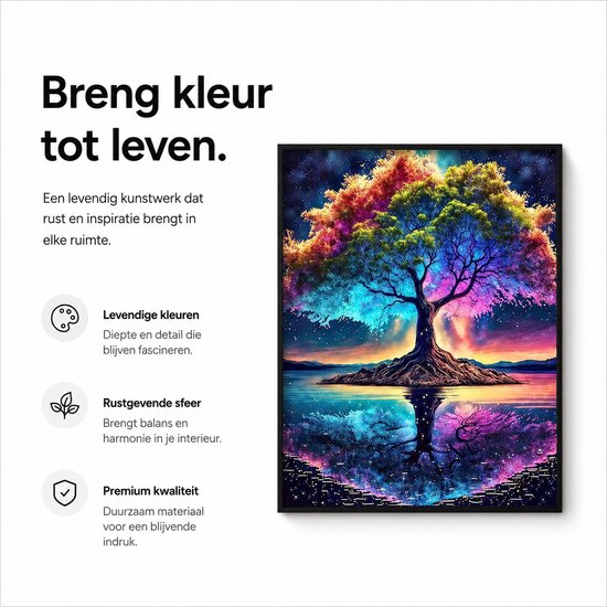 BOTC Peinture de diamants Adultes – Peinture de diamants Enfants – Forfait complet de Peinture de diamants – Arbre – 30 x 40 cm
