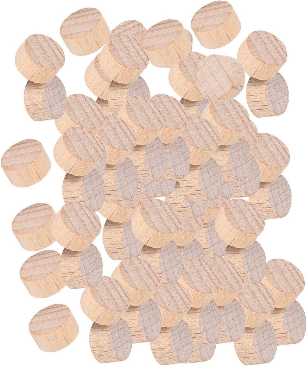 Onbewerkte Houten Schijfjes voor Creatieve Projecten, Kerstdecoratie en Bruiloften - 300 Stuks (2cm)