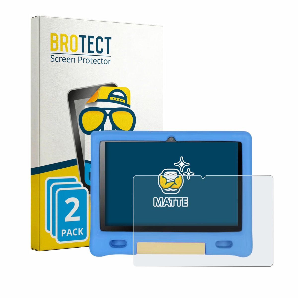 BROTECT - Screenprotector voor Bufo Kids Tablet 10.1" - Folie Beschermfolie matte 2 Stuks