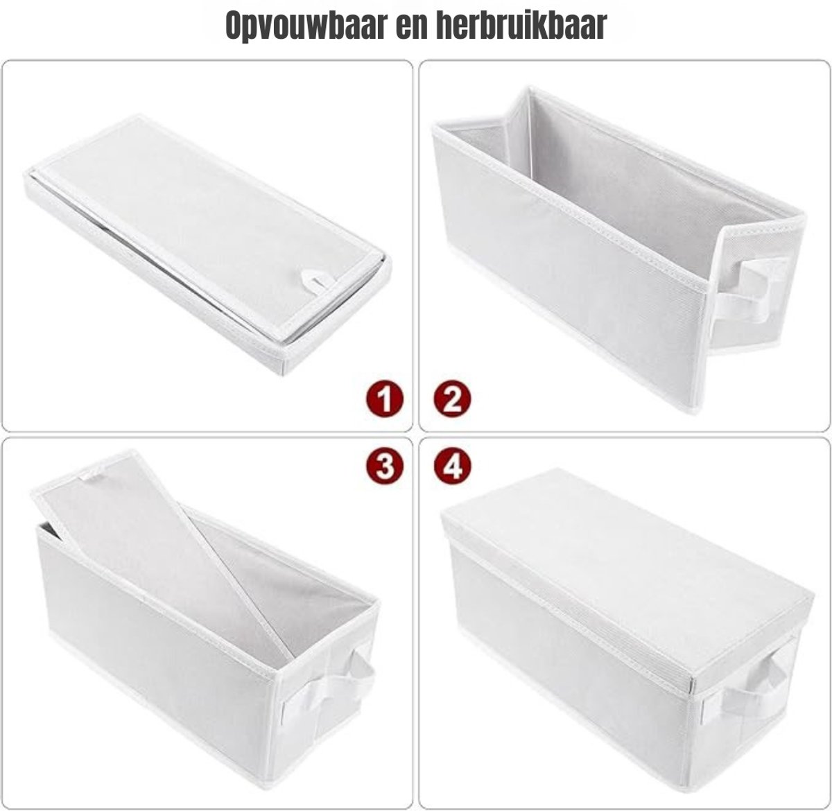 Nexvo® Cd Opbergdoos - Cd Opbergsysteem - Cd Koffer - Wit - 34cm x 15cm x 14cm