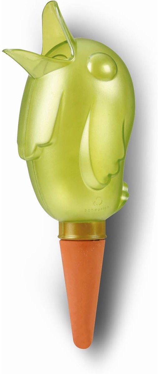 Scheurich Bördy XL, Waterreserve waterdispenser van kunststof en kleikegel, Green Pearl, 29 cm hoog, 0,6 l vol.