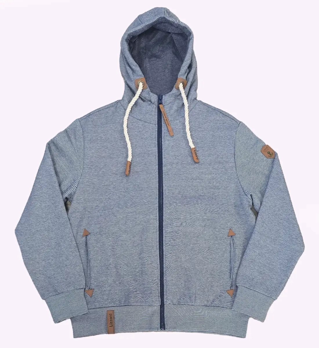 Lizzard Sports Zeus Hoodie Heren Navy Milans - Maat XXXL - Hoodie met Rits en Steekzakken - Sweatvest met Capuchon - Zomer Sweater Heren