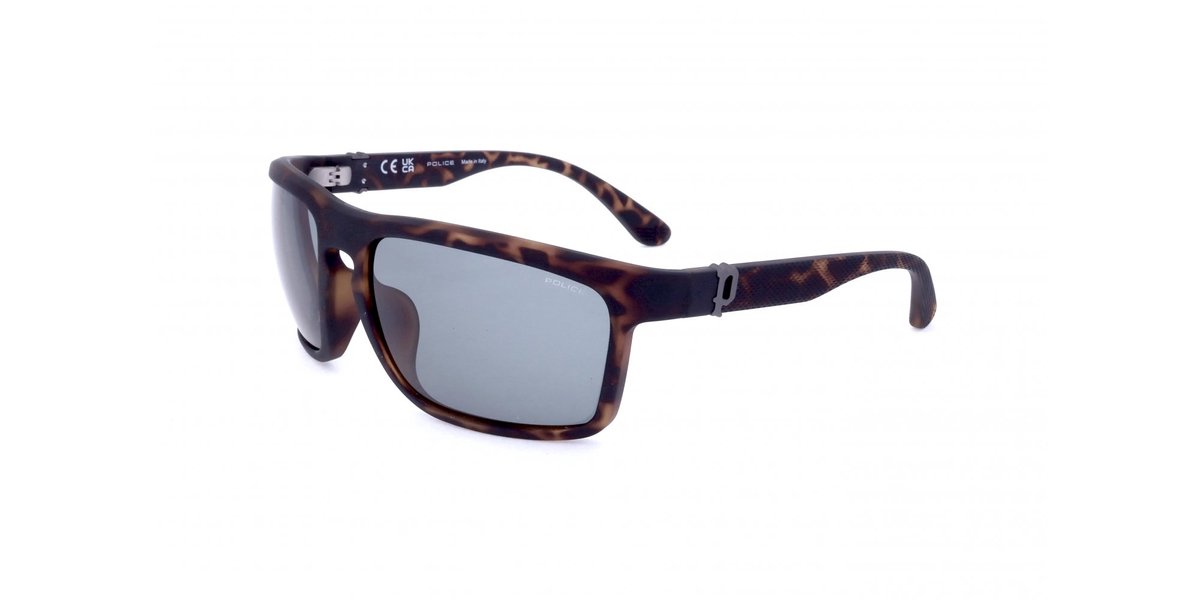 Police SPLF63M Matt dark havana 63/18/130 MAN Zonnebrillen