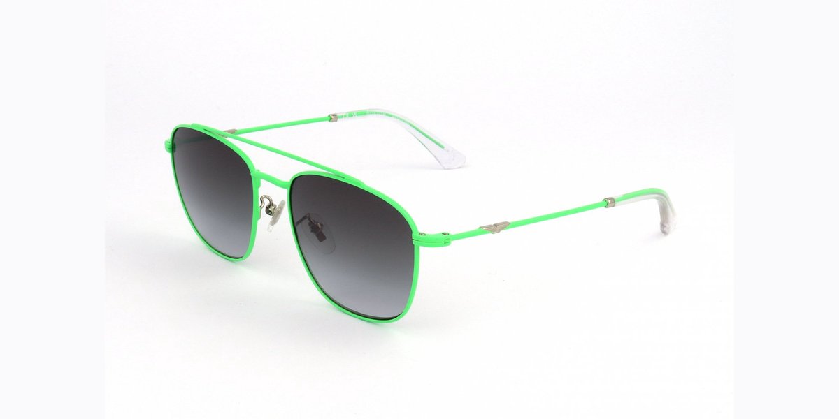 Police SPL996M Shiny apple green 55/19/145 MAN Zonnebrillen