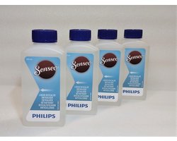 Philips Ontkalker Senseo Koffiemachine CA6520/00 - Geschikt voor alle Senseo Toestellen - Vloeibare Ontkalker - Hersluitbare Fles - 4x 250ml