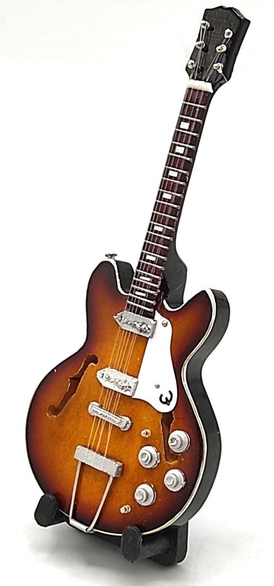 Baby miniatuur replica Epiphone Casino 1965 gitaar 15 cm - The Beatles