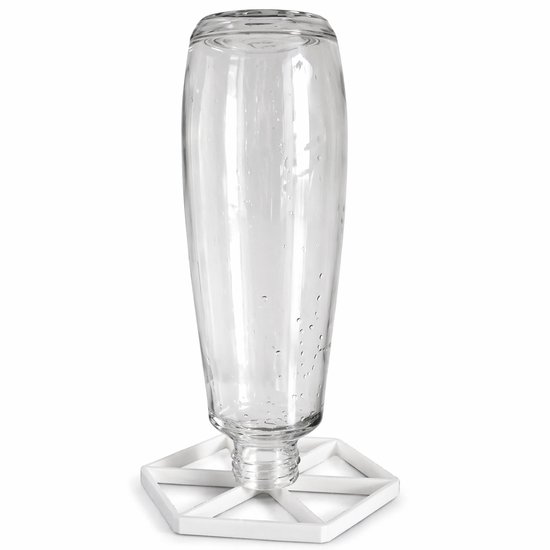 SodaStream Flessenrek - Druiprek Voor SodaStream Flessen - Droogrek Keuken Accessoire - Compact Flessenhouder Voor Kunststof En Glazen Flessen - Hygiënisch Laten Drogen - Ruimtebesparend Design - Zwart