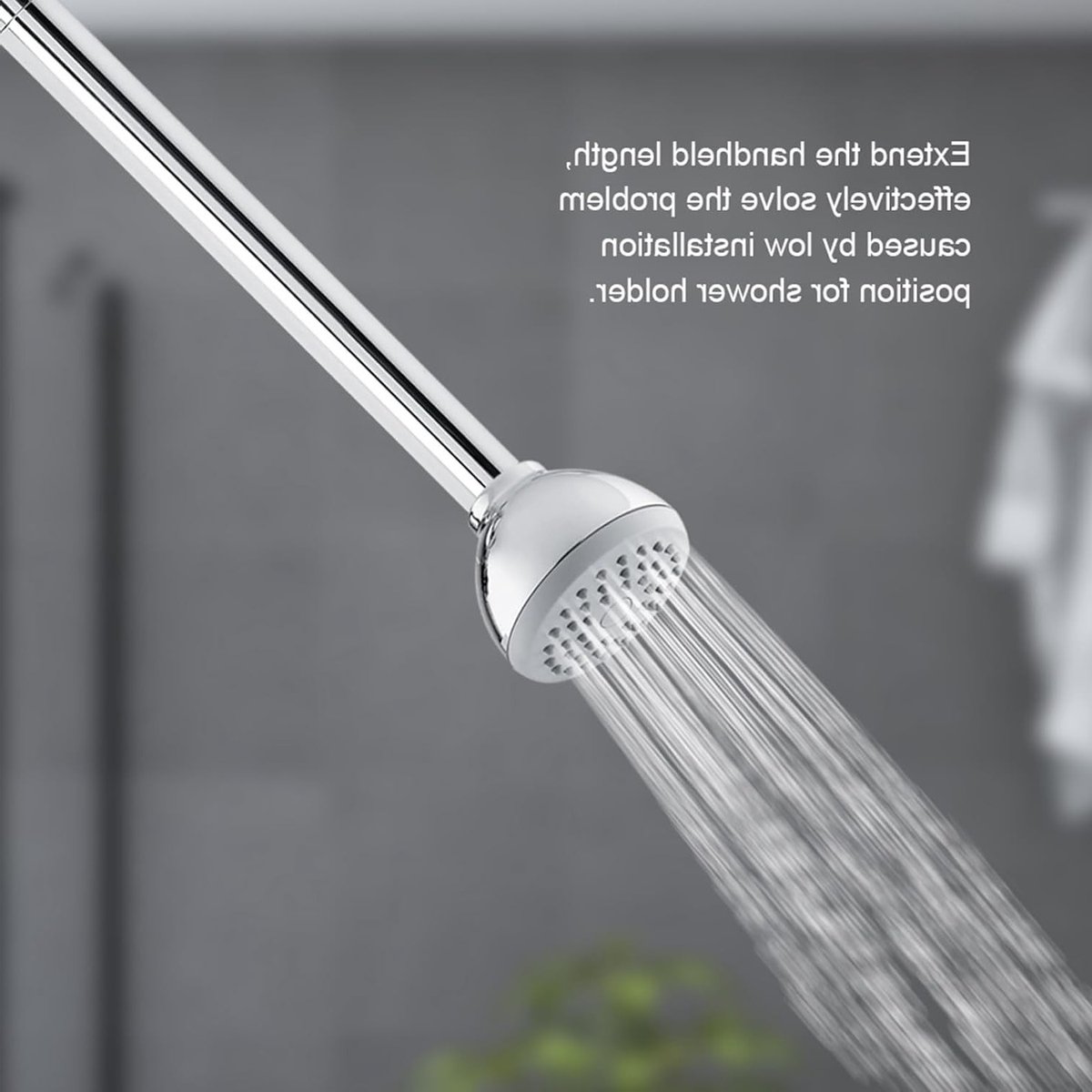 8 Inch Ronde Douchehals van Roestvrij Staal, Chroom Geplateerd Douche Accessoire voor Verlenging van Douchekop