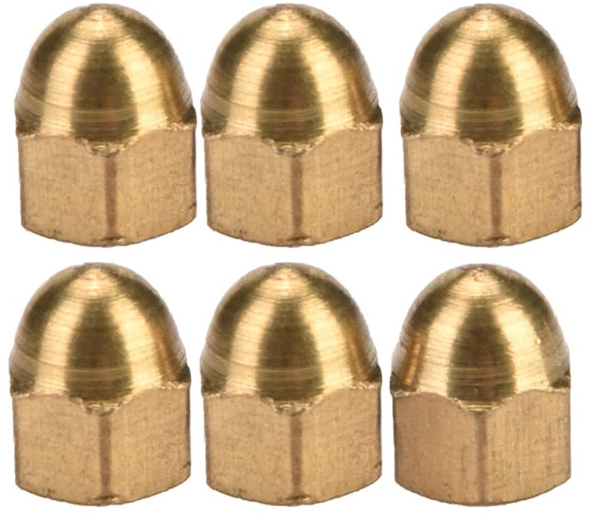 Acorn Moeren Set voor Meubels en Voertuigen - Dome Head Cap en Hex Moeren voor Bevestigen van Banden en Axlens (M3, 20 Stuks)