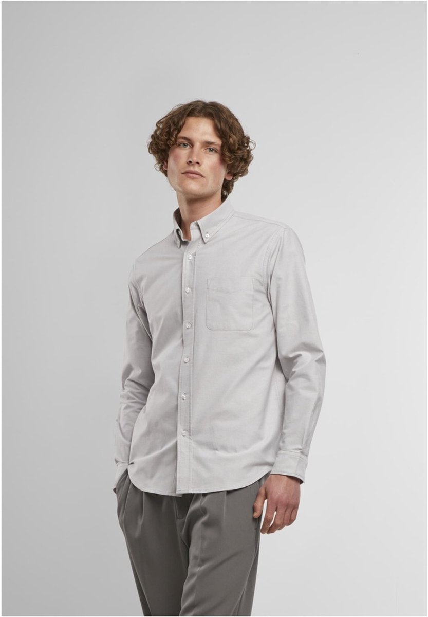 Urban Classics Button Up Oxford Overhemd 3XL Grijs