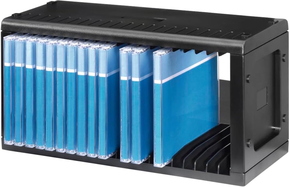 Quvo® Cd Opbergdoos - Cd Opbergsysteem - Cd Koffer - Zwart - 32cm x 14cm x 6cm