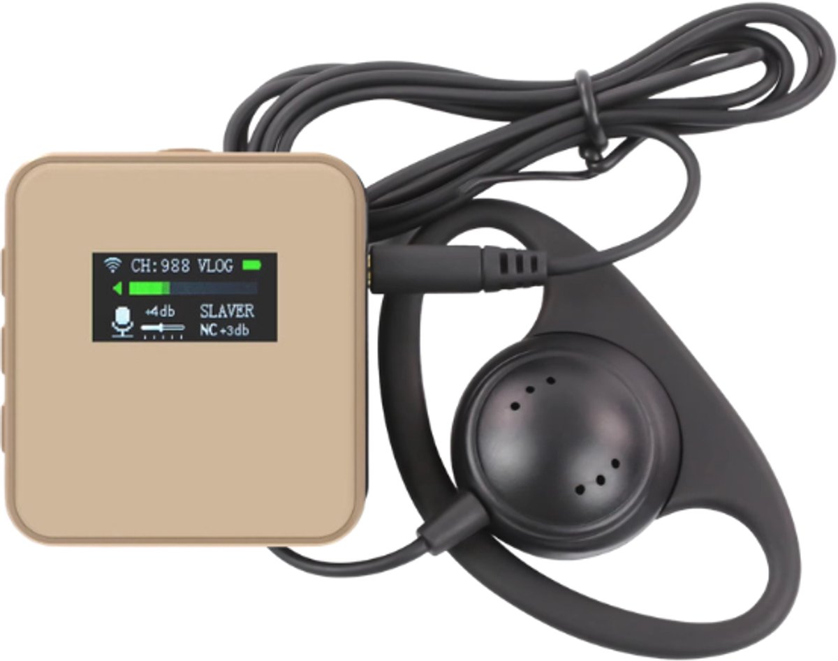 HorsewhispererPRO Showtime - EXTRA ONTVANGER CHAMPAGNE compatibel met Showtime transmitter - Compact & performant instructiesysteem voor paardrijden - dressuur - jumping