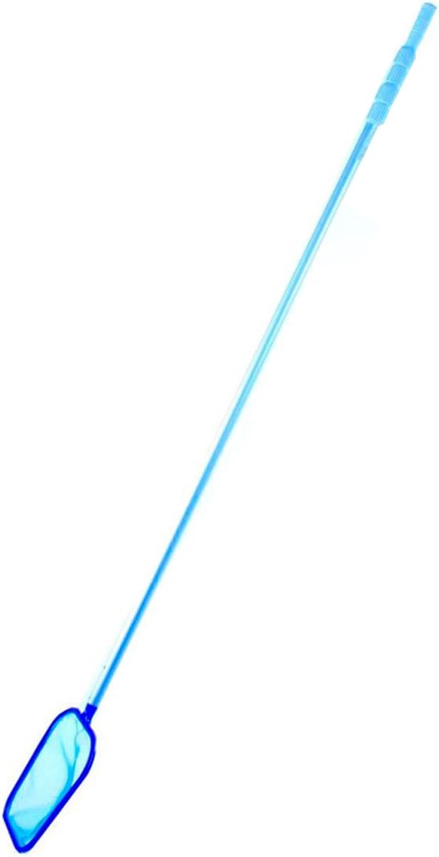 Telescopisch Schepnet - Zwembadschep Spa - Zwembad Reinigen - Uitschuifbare Steel - 150 cm - Zilver van Merkloos	 — afbeelding 2