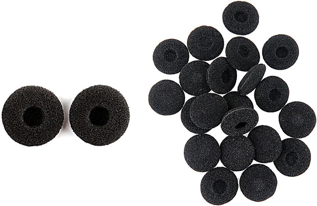 Interchangeable zwarte oorkussens voor hoofdtelefoons, goede geluidsisolatie en anti-drop design, 200 stuks