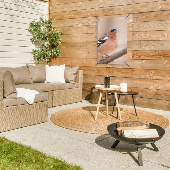 Poster de Jardin Vogel - Animaux - Pinson - 200x200 cm - Toile de jardin