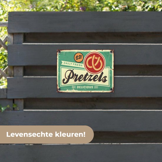 Décoration de Jardin Bretzel - Vintage - Citation - 40x30 cm