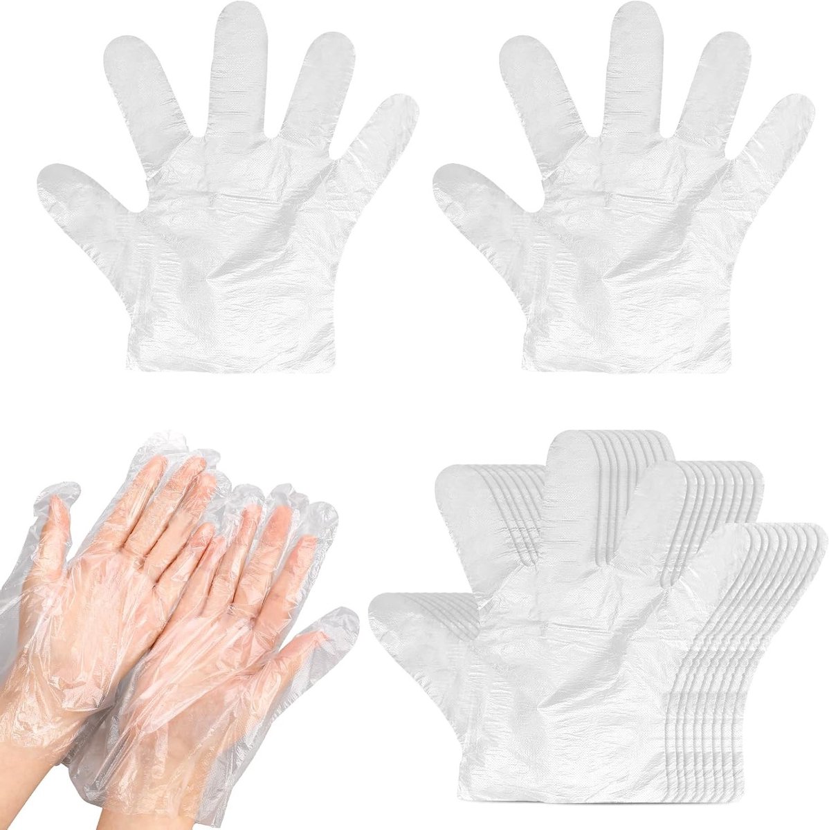 Therapeutische Paraffine Wasbehandeling voor Handen, 100 Stuks Plastieken Thermische Handschoenen en Handcovers voor Warmte Therapie