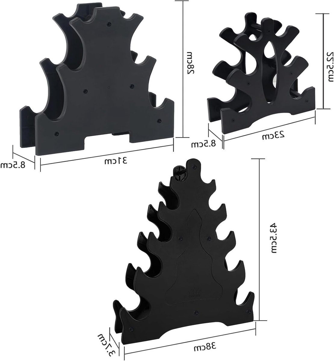 Compacte dumbbell houder voor kleine gewichten - Ideaal voor thuisgebruik, fitness en ruimtebesparing