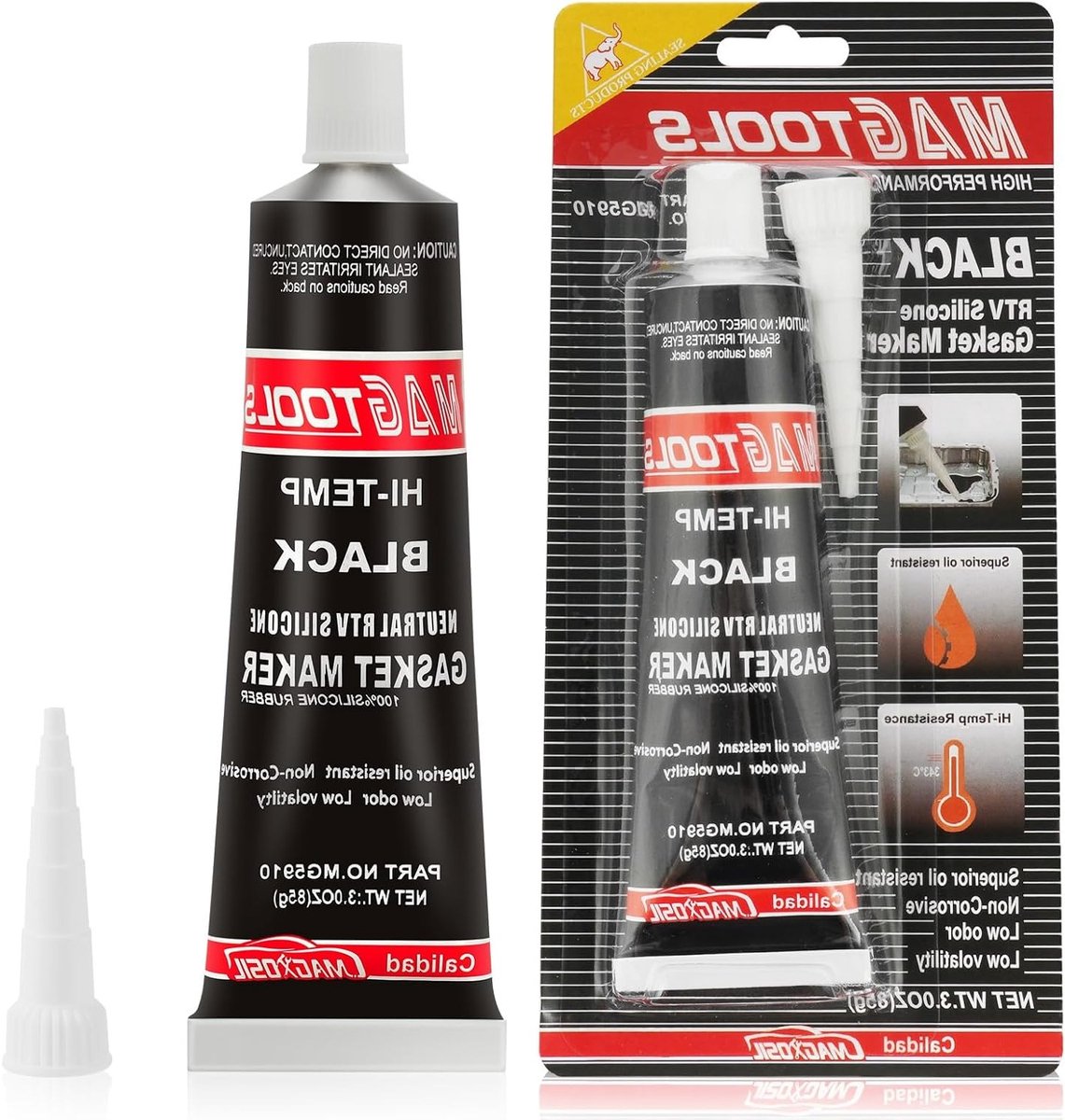 Engine Sealing Compound 85 ml - Hoge Temperatuur Silicone Kit voor Motoren, Oliebestendig en Perfect voor Cilinderkop Reparatie