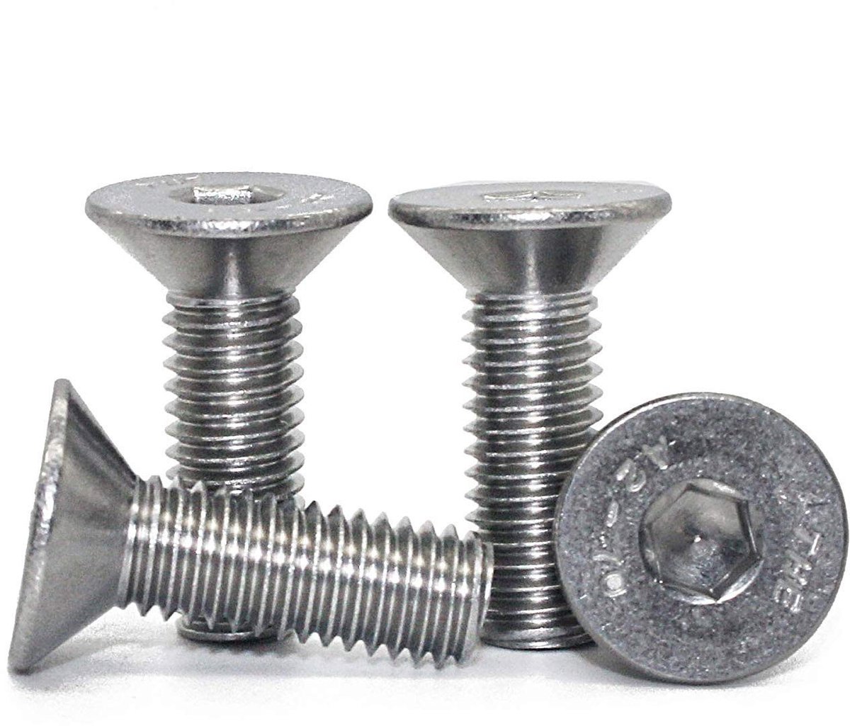 SOUQONE- Verzonken Kopschroeven Roestvrij Staal A2 - M6 x 16 mm - 25 Stuks - Volledige Schroefdraad - Binnenzeskant - Bestendig Tegen Roest - Schroeven