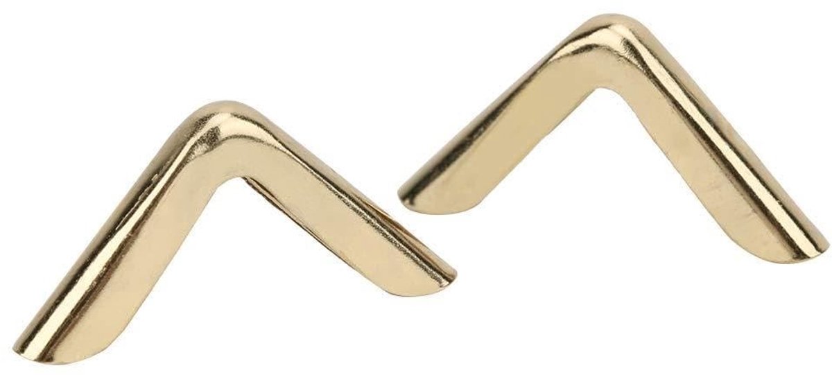 SOUQONE- Hoekbeschermer 50 Stuks - Messing Goud - Decoratieve Hoekbescherming - Voor Boeken/Fotoalbums/Menu's - Elegante Afwerking - Schadebescherming