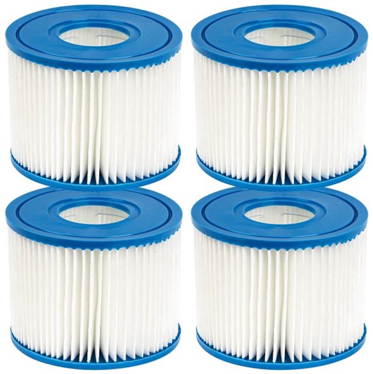 Allecto – Zwembadfilter – Set van 4 – Herbruikbare cartridges