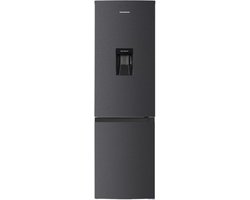 Heinner HCNF-HM291INVDGWDE++ Koel-vriescombinatie Antracietgrijs – 291 L – No Frost met Waterdispenser – Vrijstaand – Vingerafdrukbestendig – 5 Jaar Garantie