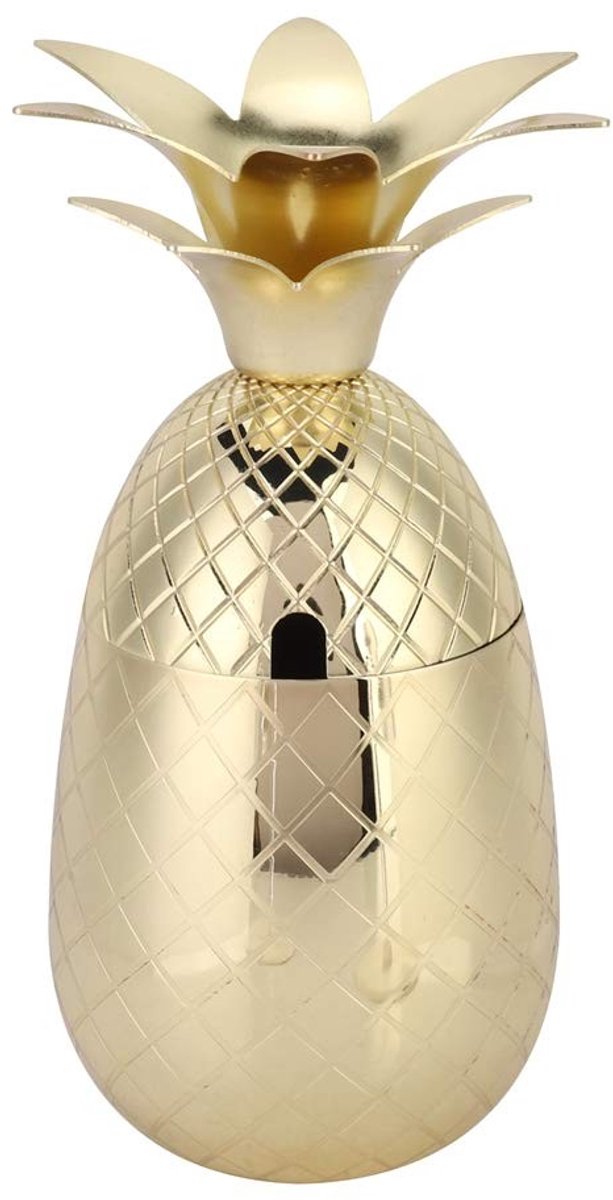 Dailygoods- Cocktailmok Goud - Roestvrij Stalen Cocktailbeker - Cocktailshaker - Drinkcontainer - Barware - Eenvoudig en Generous