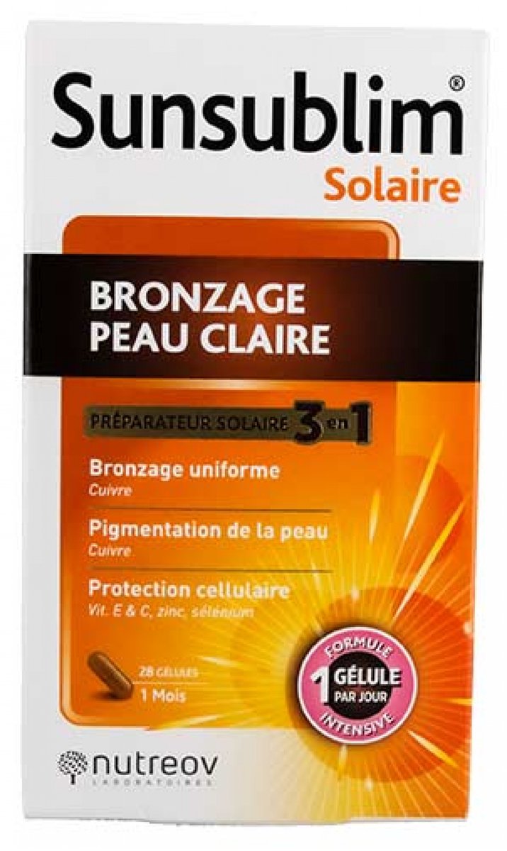 Nutreov Sunsublim Bruining Heldere Huid 28 Capsules