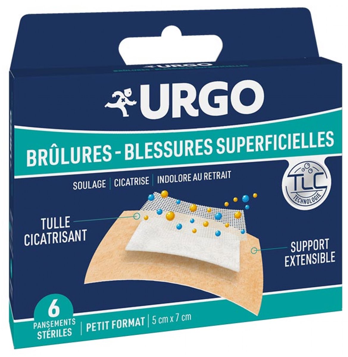 Urgo Brandwonden en Oppervlakkige Wonden 6 Steriele Pleisters