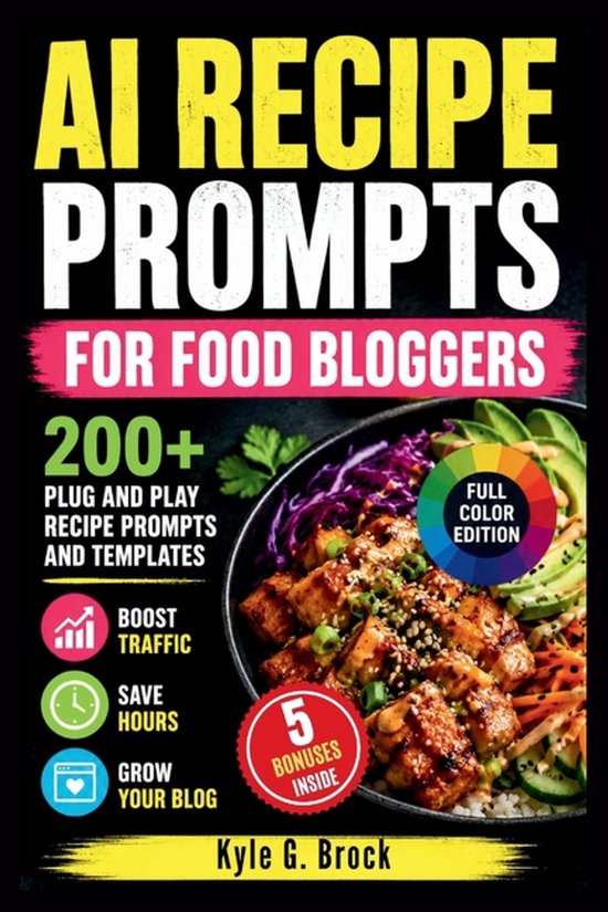 AI Recipe Prompts for Food Bloggers - cover