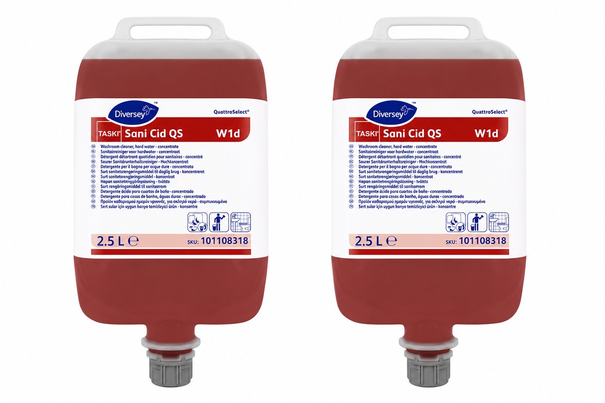 Diversey Sani Cid QS W1d Sanitairreiniger doos 2x25 liter