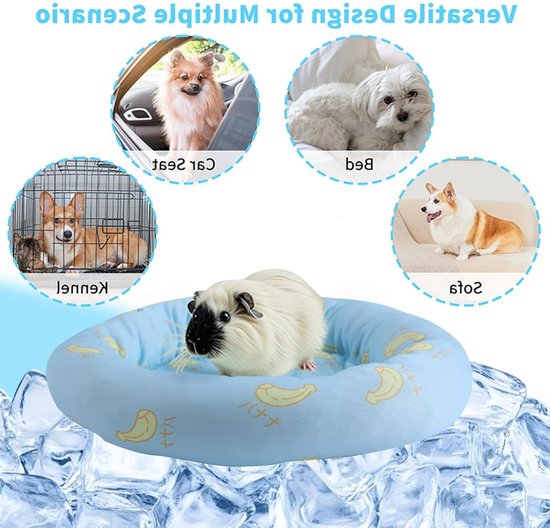 Koelmat voor Hamsters en Cavia's - Ronde IJszijde Slaapmat van 20.5 cm voor Kleine Huisdieren, Ideaal voor Zomergebruik — afbeelding 5