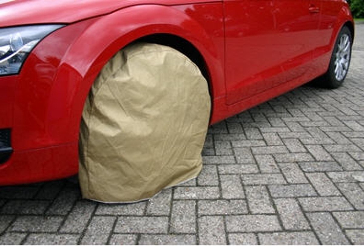Wielhoezen EUROPA van canvas met metalen ring voor wielen van 14-15 inch / 4 stuks