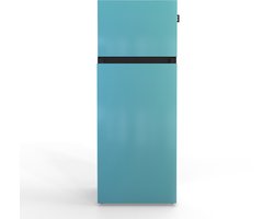 NUNKI MEDIUM-ASKY / Sky Blue Design Koel-vriescombinatie - 206L - E-label - Front in kleur