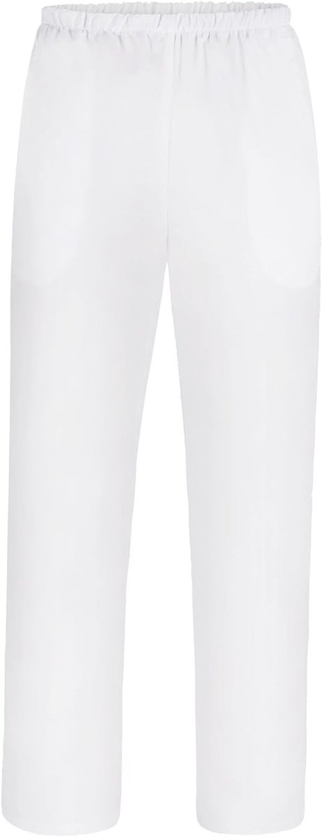 Comfortabele Medische Schrobrok met Elastische Taille, Unisex Ziekenhuisuniform met 2 Praktische Zakjes