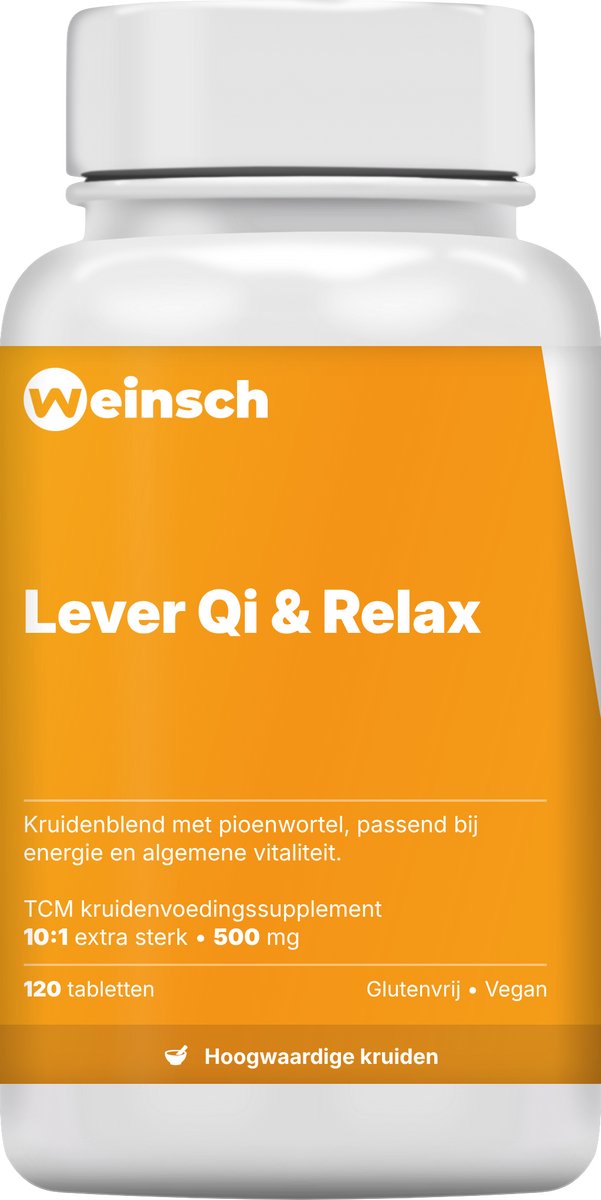 Weinsch Lever Qi & Relax (Chai Hu Shu Gan Pian) | 10:1 extra sterk | 500mg | 120 tabletten