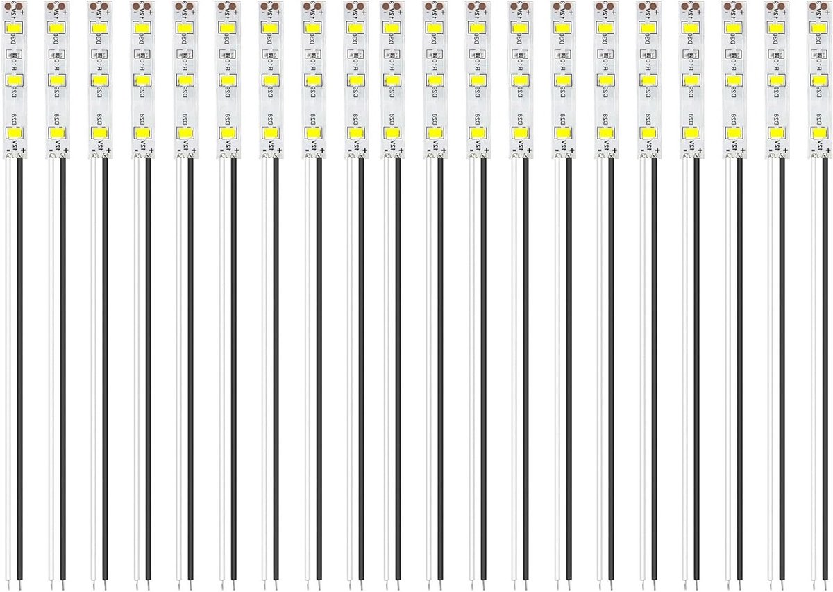 Pack van 20 LED Strips 50 mm met 2335 SMD LED, 12-18V, Perfect voor Modelbouw en Verlichting