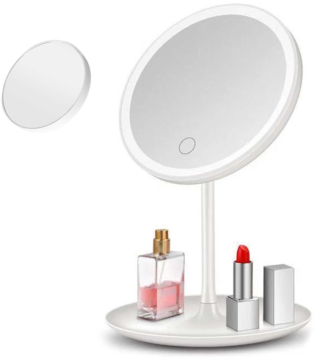 Dailygoods - Make-upspiegel met Verlichting en 5-voudige Vergroting