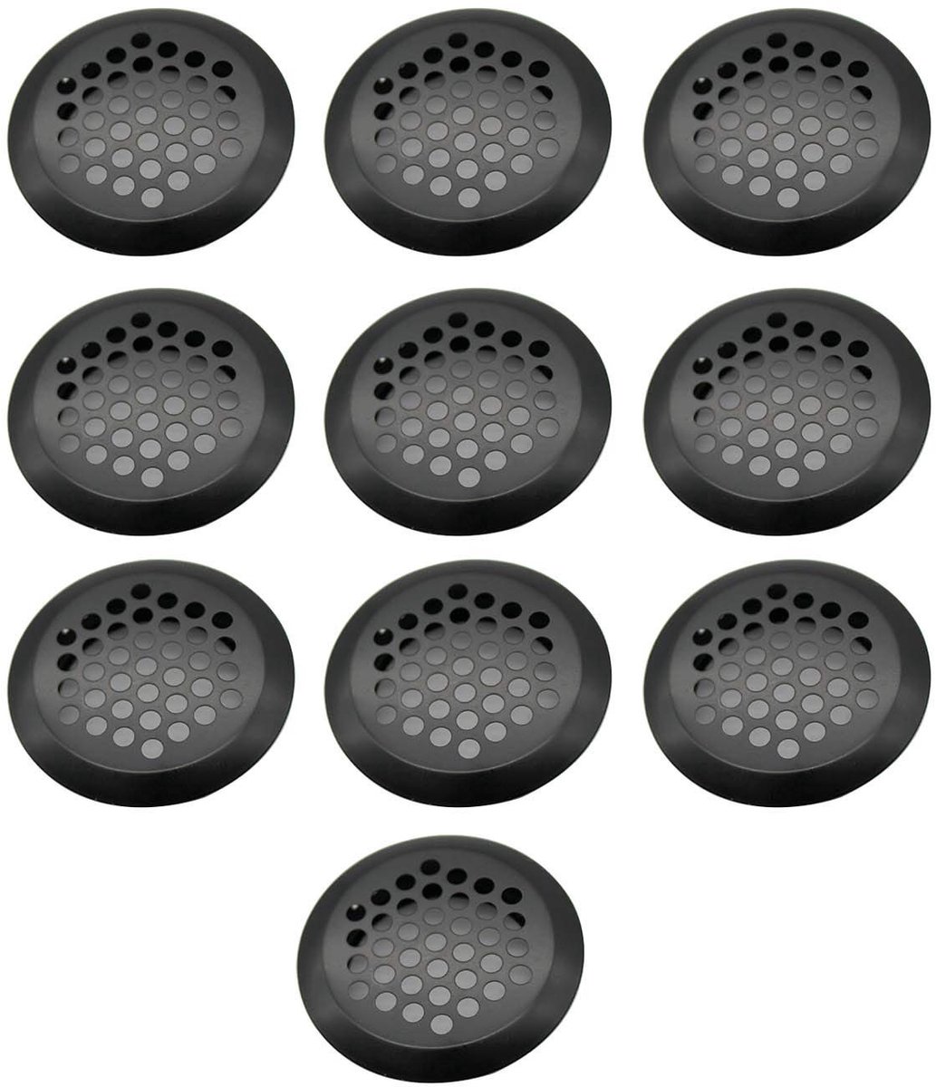 Dailygoods- Ventilatiegat Rond 35 mm - 10 Stuks - Roestvrij Staal - Ventilatierooster - Vochtbestendig - Ademend - Geurbestendig