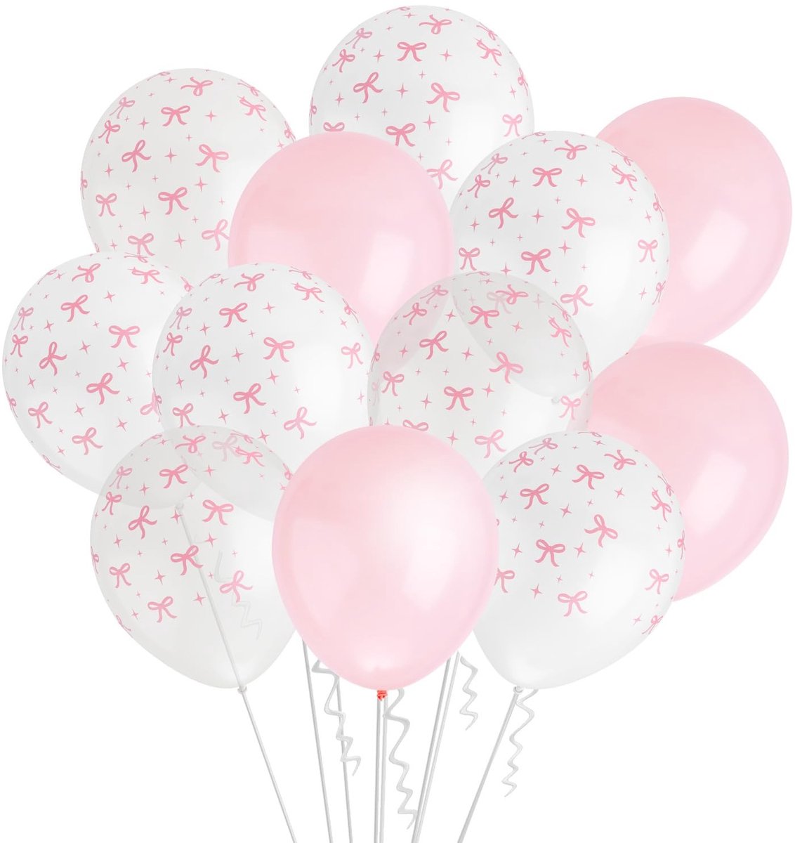 Dailygoods- Strikballonnen 24 Stuks - Latex Ballonnen - Feestbenodigdheden - Verjaardagsballonnen - Bruiloft Ballonnen - 30 cm Grootte - 3 Stijlen - Feestballonnen
