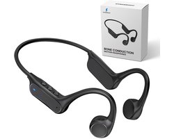 Dynabright Bone Conduction Headphone – Bluetooth 6.0 – IPX5 Spatwaterdicht – Open Ear Bluetooth Sportkoptelefoon – Tot 8 Uur Gespreksduur – Open Oor Ontwerp – Zwart