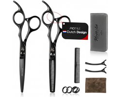 Volledige Kappersset - 11 Stuks - Kappersschaar - Uitdunschaar Kapper - Coupeschaar - Hair Scissors - Haarschaar Set