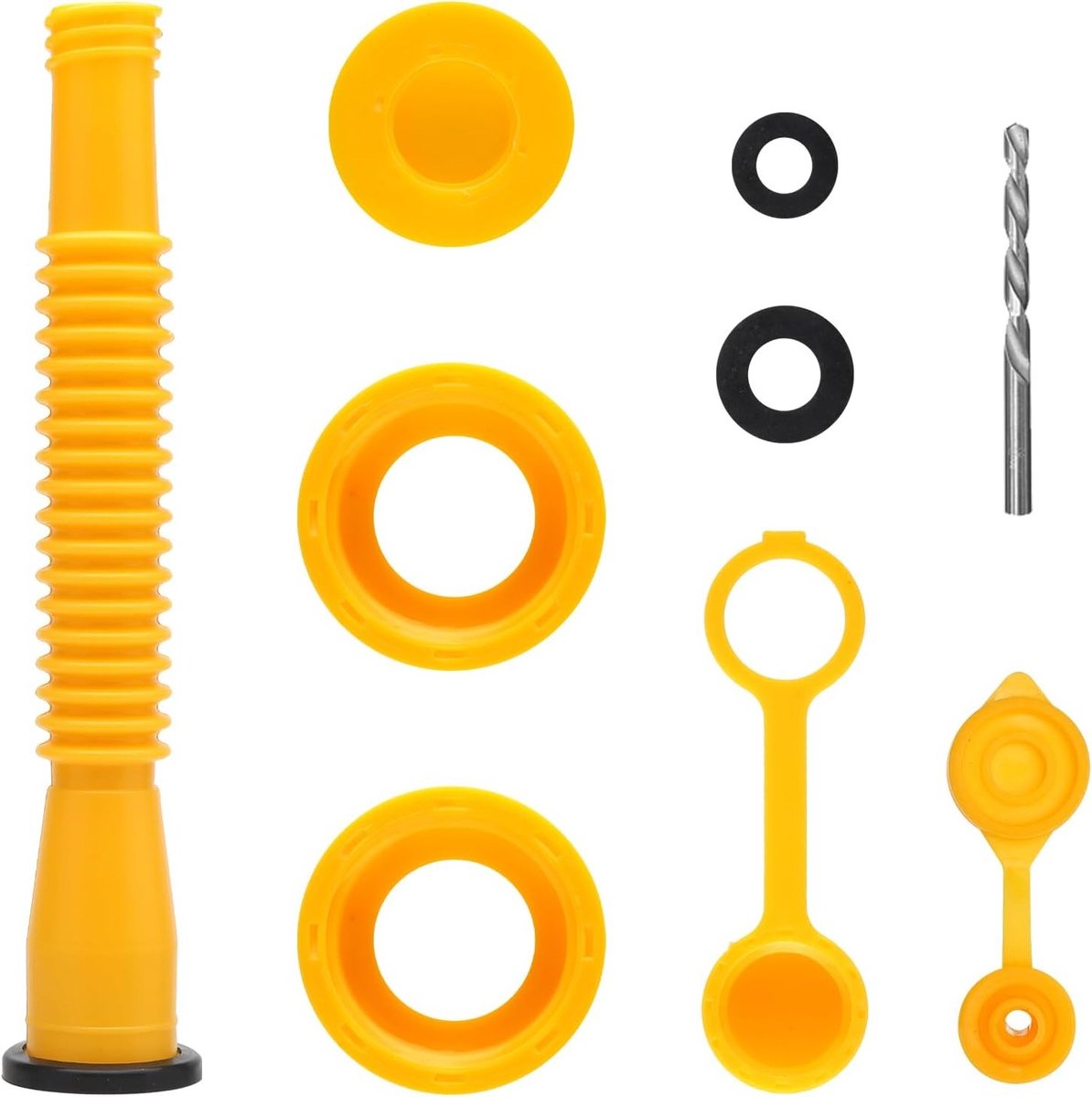 HENGBIRD Upgraded Replacement Gas Can Spout with Flexible Nozzle Replacement Kit for 1/2/5/10 Gallon Cans (1 Set) - ShopVlot