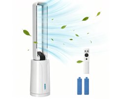 Mobiele Aircooler - 3-in-1 Torenventilator & Luchtkoeler - 1.7 Liter Waterreservoir - Met Afstandsbediening & Timer (15u) - Voor Thuis - Kantoor
